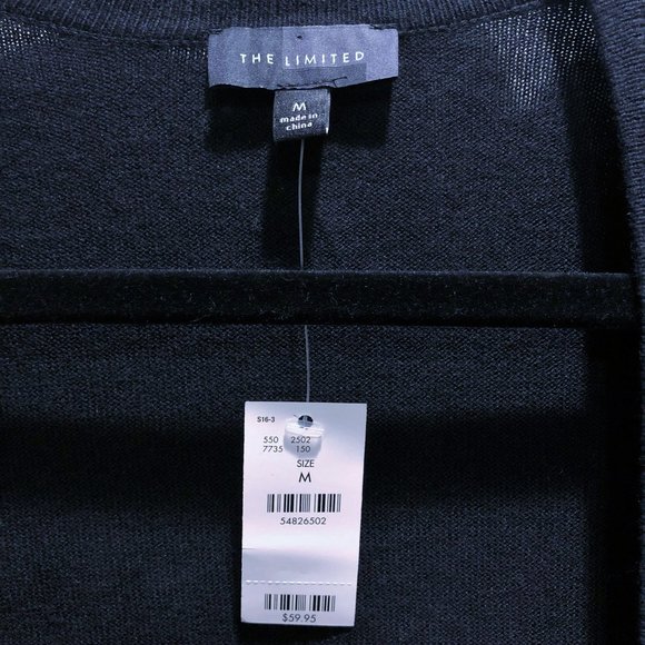 "SOLD" - Black Cardigan Sweater - Picture 4 of 4